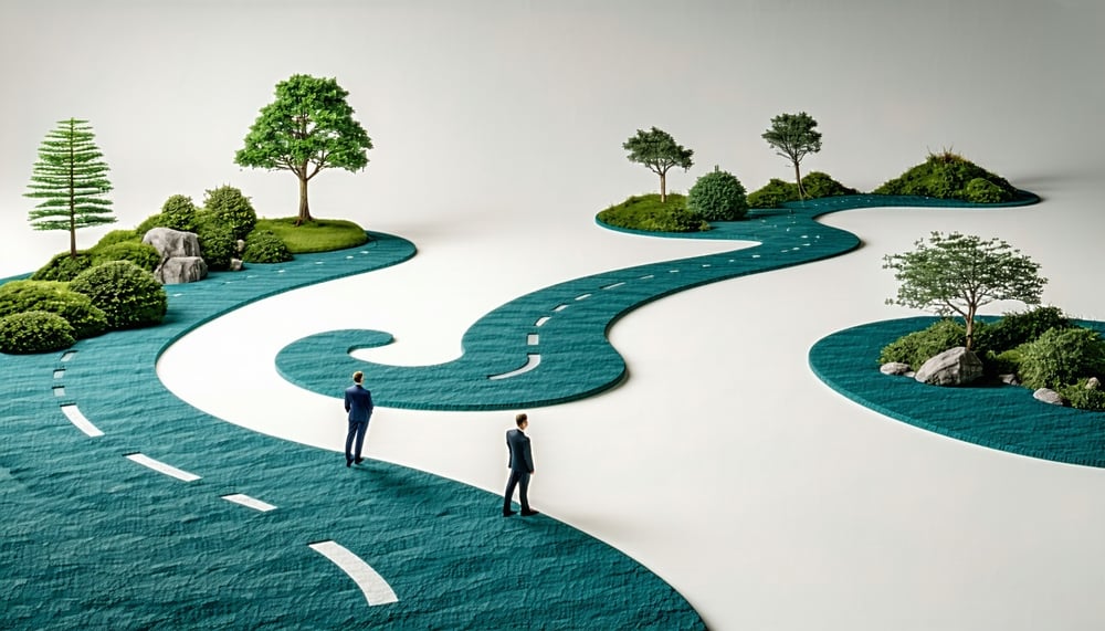 Visual representation of a structured transformational path Visual representation of a structured transformational path